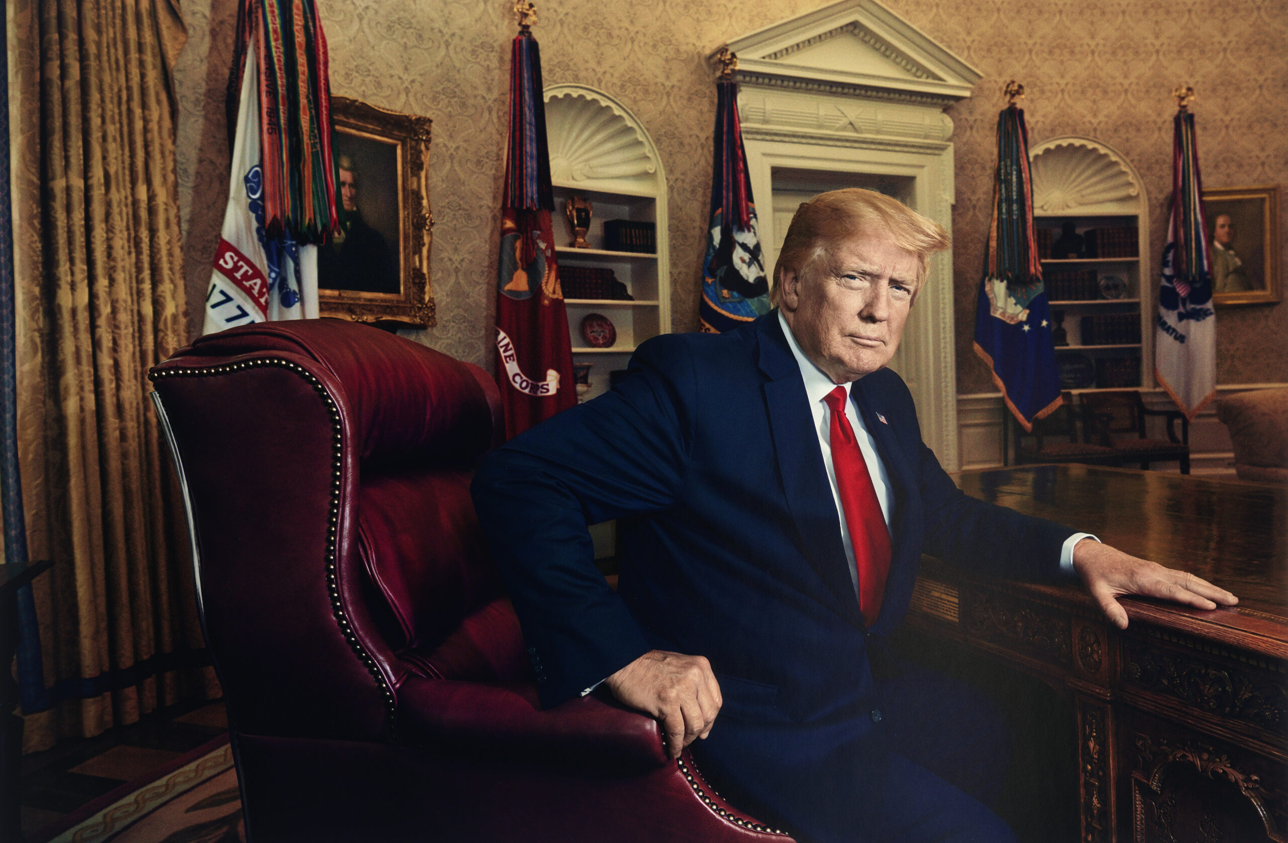 “President Donald J. Trump for Time Magazine in 2019” by Pari Dukovic, inkjet print, June 17, 2019 (printed 2020). National Portrait Gallery, Smithsonian Institution. Copyright 2019 Pari Dukovic.